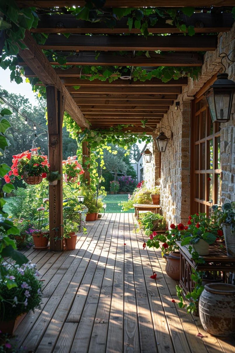 2. Enhance Patio with Redwood Pergola-1