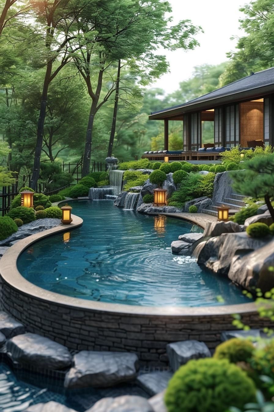 5. Zen Pool Oasis: Tranquil Waterscape-0