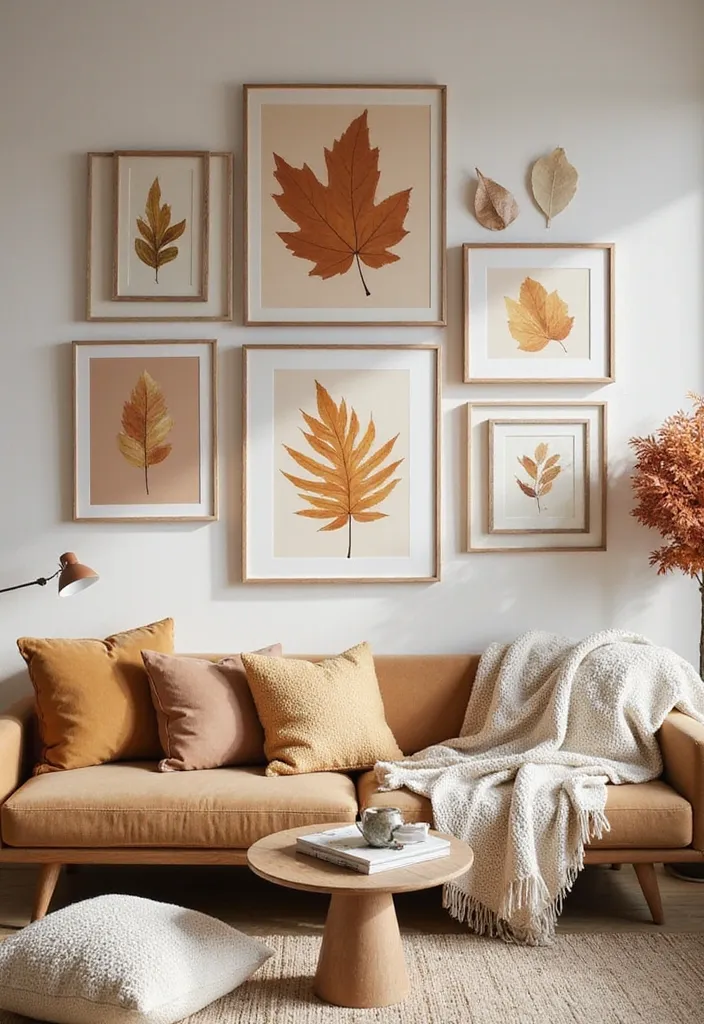 25 Fall Apartment Decor Ideas That Will Cozy Up Your Space Like Never Before! - 3. Autumn-Inspired Wall Art