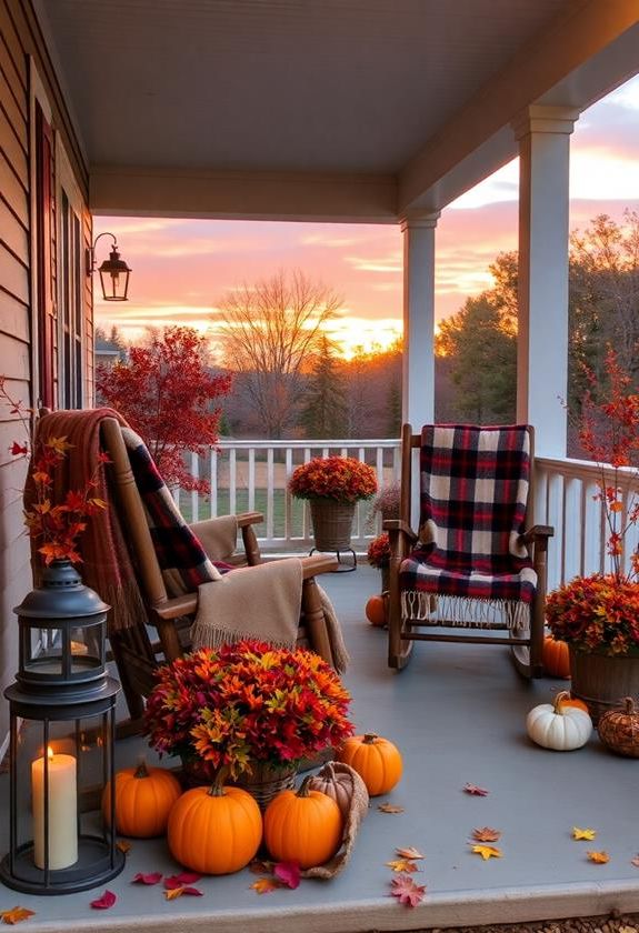 cozy checked fabric throws