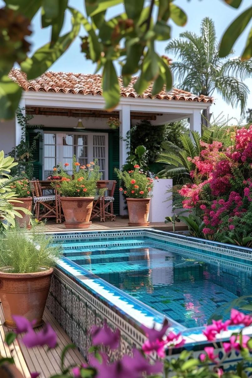 9. Poolside Mediterranean Oasis Ideas-2