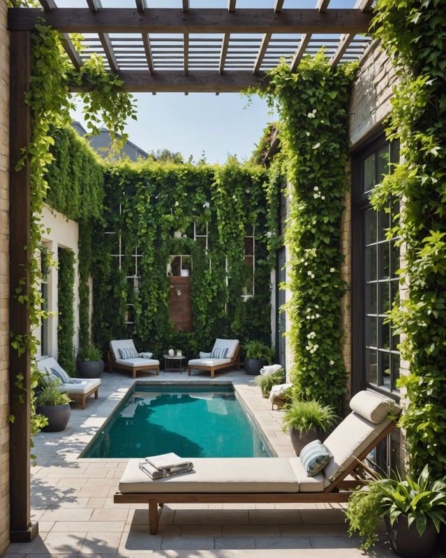 Poolside Vertical Garden