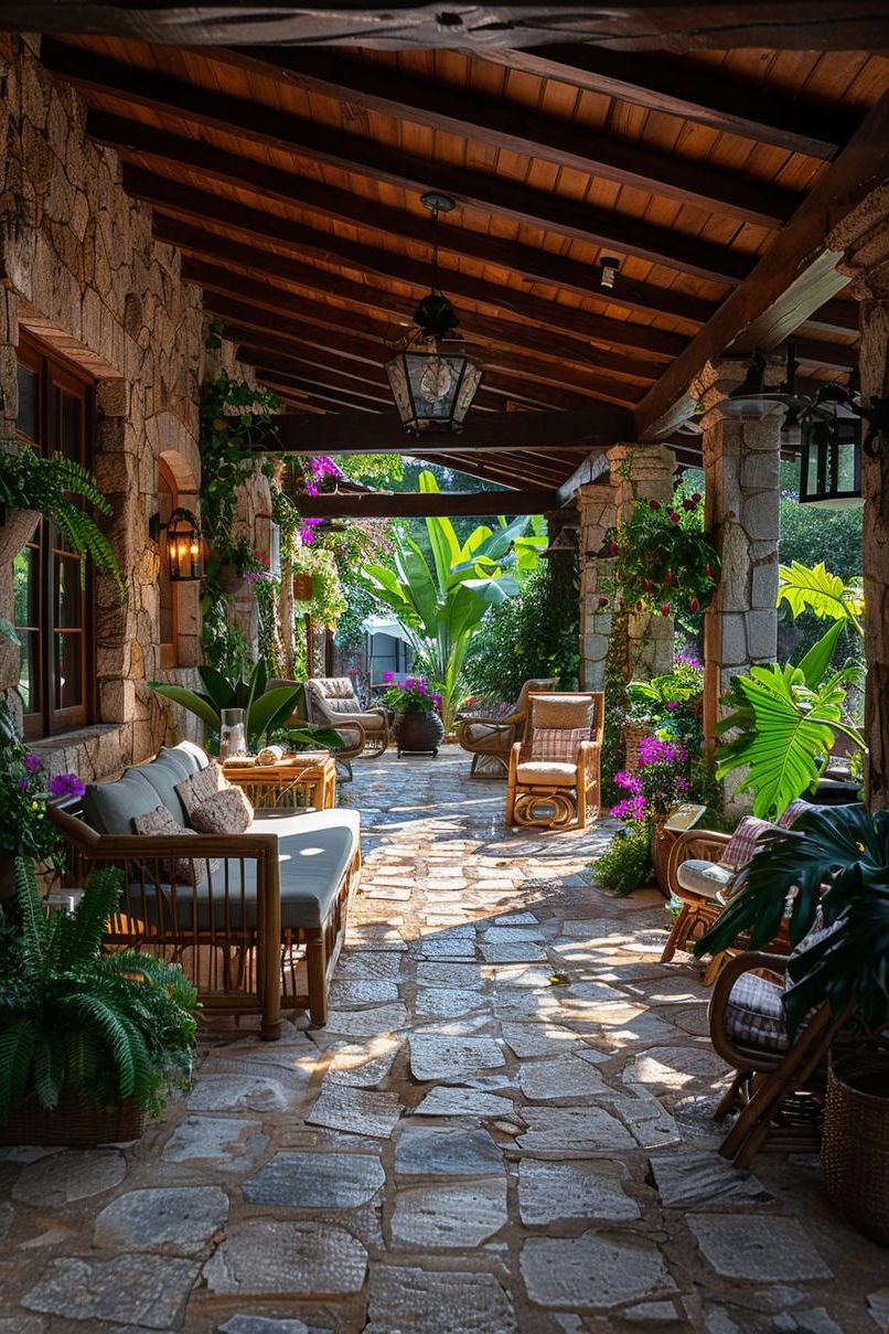 14. Rustic Tropical Patio Cover Designs-0