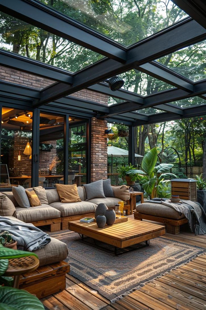 4. Sleek Glass Patio Roof Extension-1