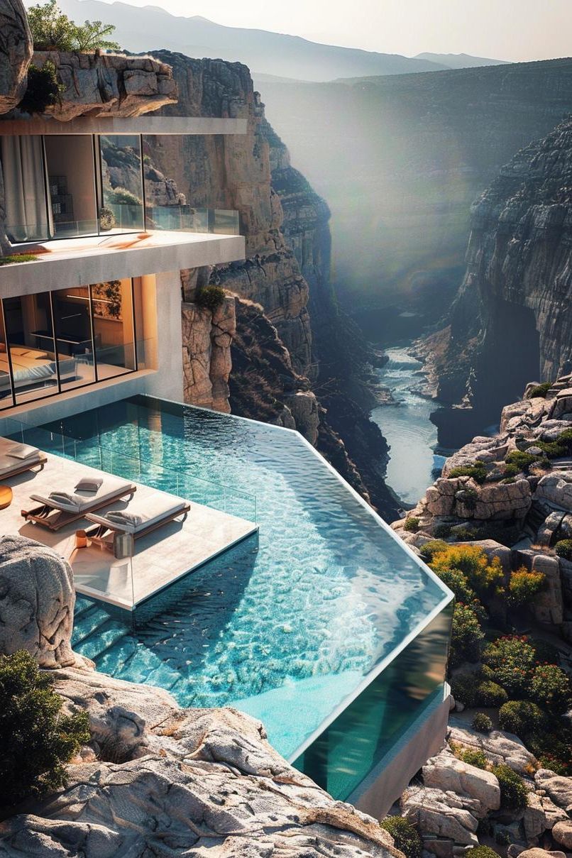 3. Cliffside Glass Pool Design-0