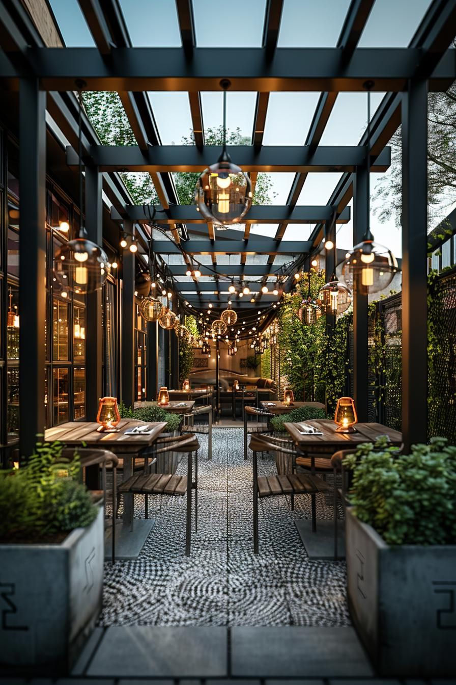 6. Urban Oasis: Metal Frames and Edison Lighting-1