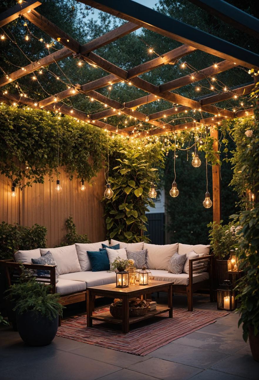 1. Enchanting Fairy Light Canopy Ideas-2