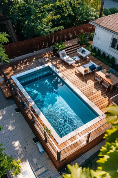 raised deck pool above ground wonderful