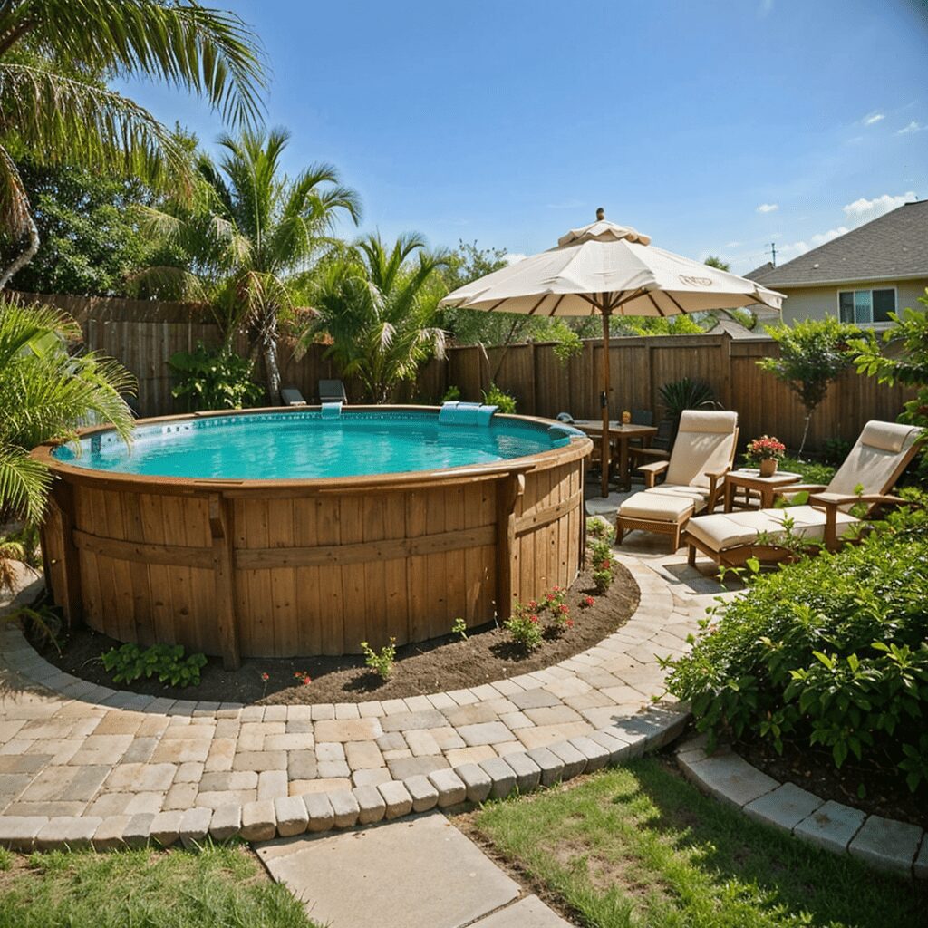oasis tropical pool above ground