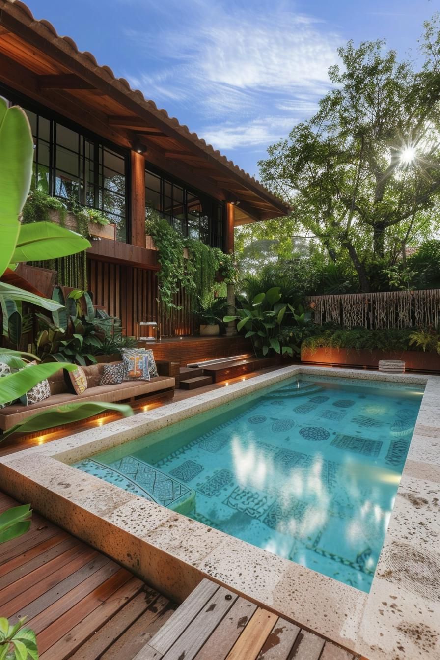2. Boho Above-Ground Pool Oasis-0