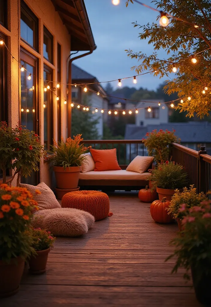 25 Fall Apartment Decor Ideas That Will Cozy Up Your Space Like Never Before! - 21. Seasonal Outdoor Decor