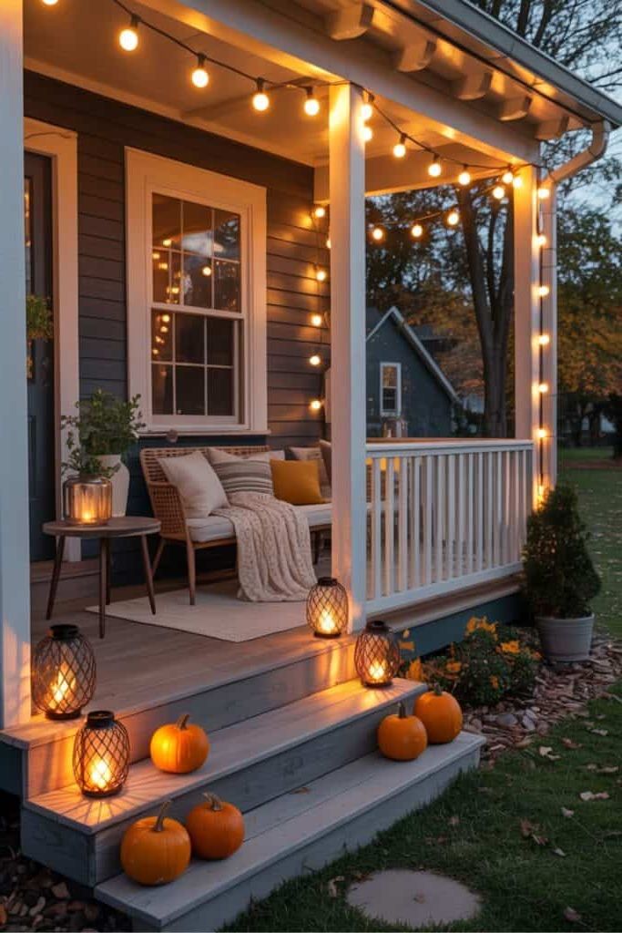 autumn porch decor