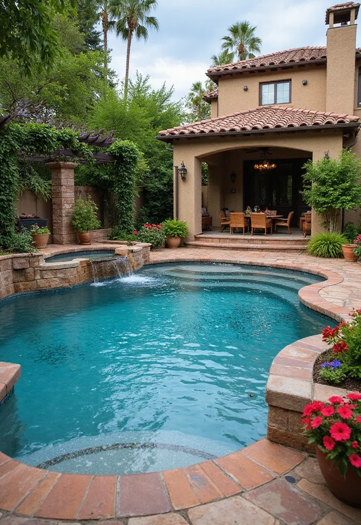 25 Luxurious Backyard Pool Designs You Have to See to Believe! - 1. Mediterranean Oasis