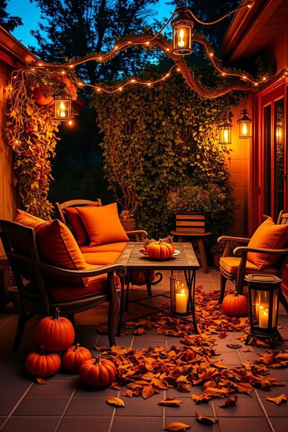 lanterns create soothing ambiance