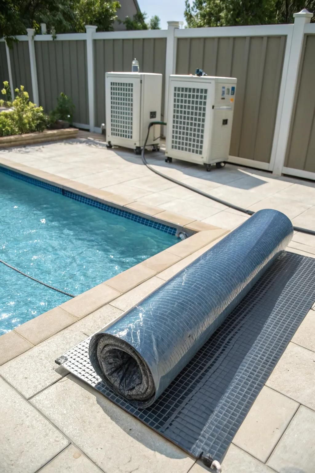 A combined approach for maximum pool warmth and efficiency.