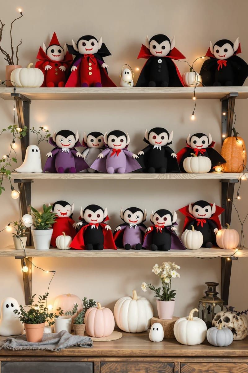 diy friendly vampire plushies for shelves 1