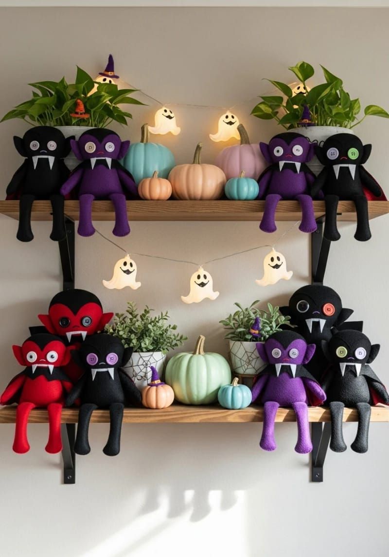 diy friendly vampire plushies for shelves 1