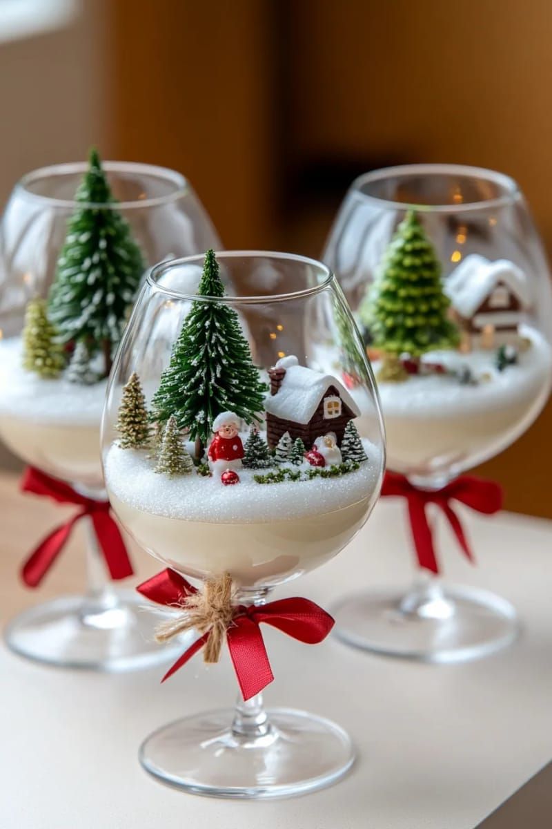 dollar tree glass bowls transformed into shimmering snow globe centerpieces 1