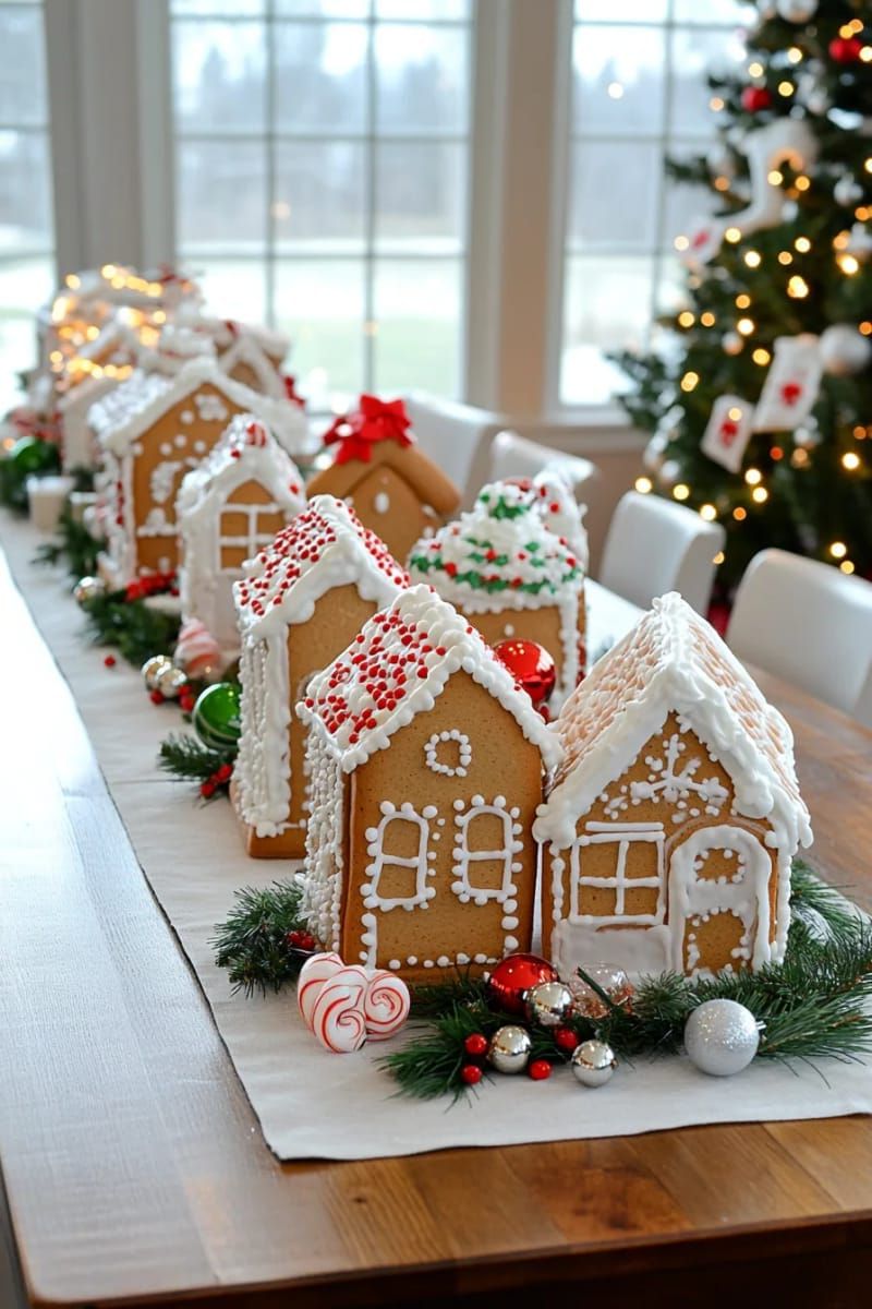 gingerbread houses on display as edible festive decor and conversation starters 1