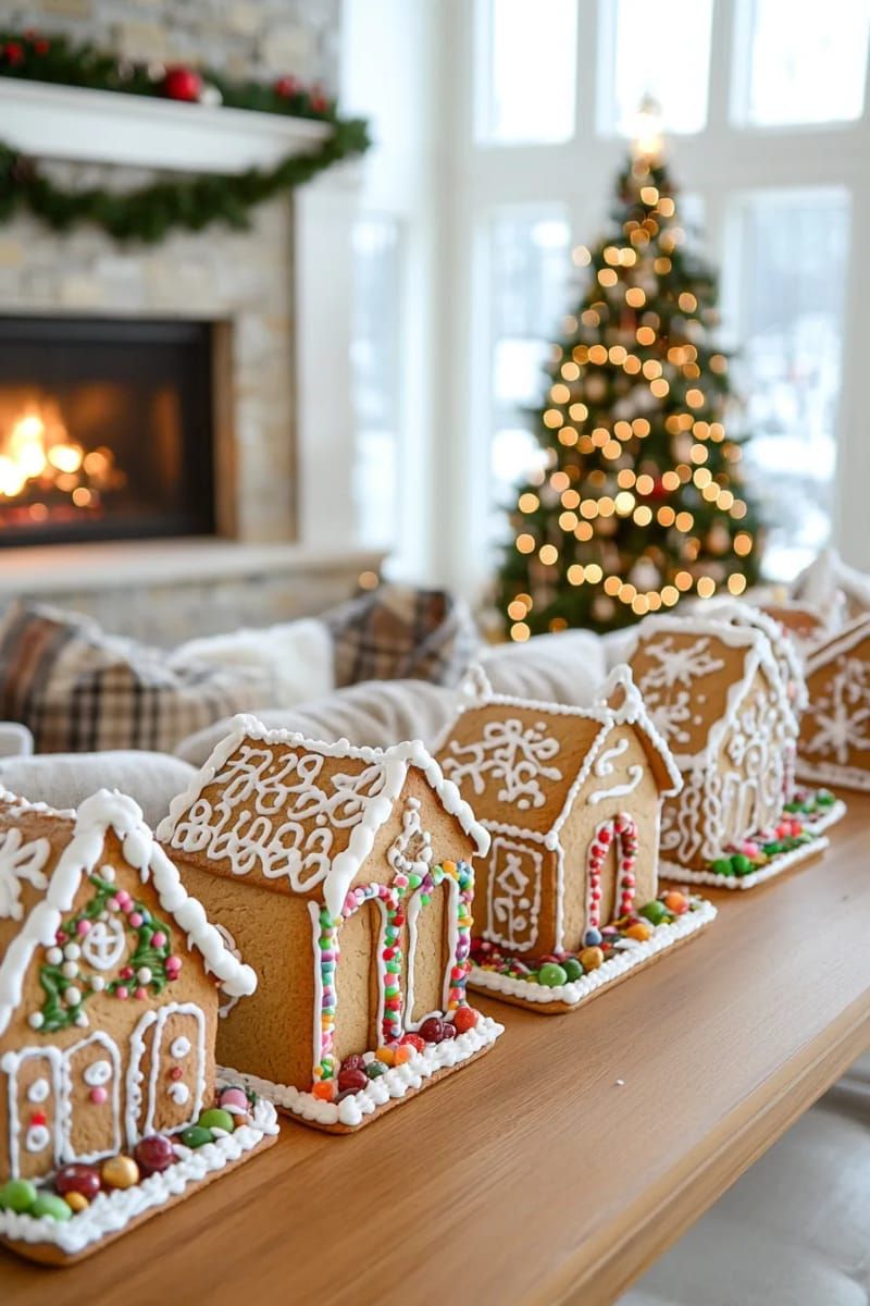 gingerbread houses on display as edible festive decor and conversation starters 1