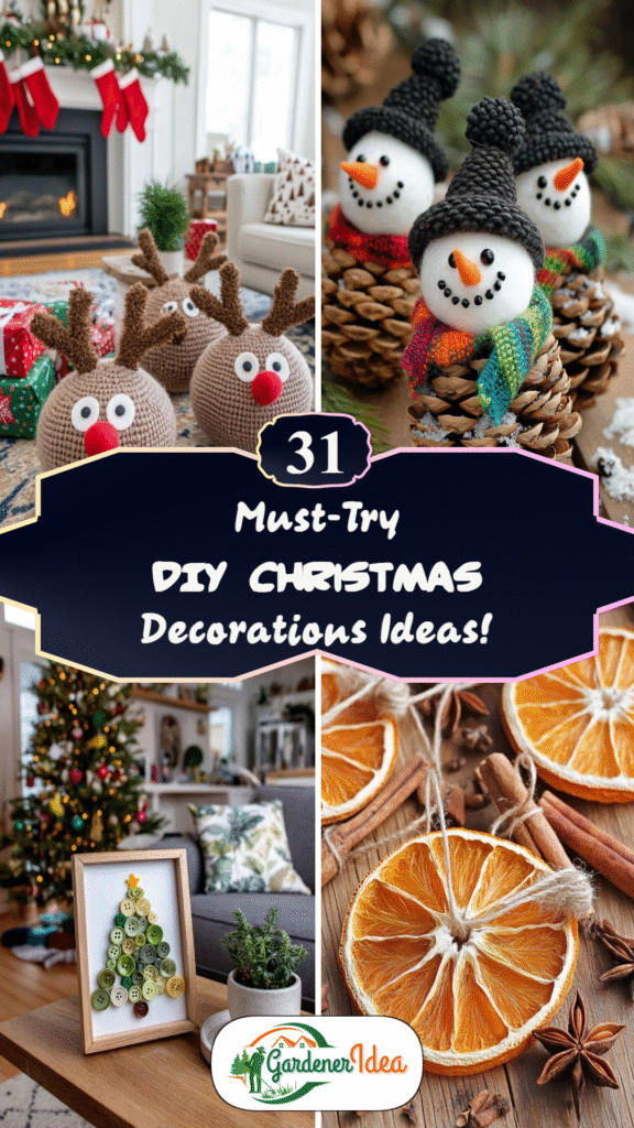 31 Must-Try DIY Christmas Decorations Ideas!