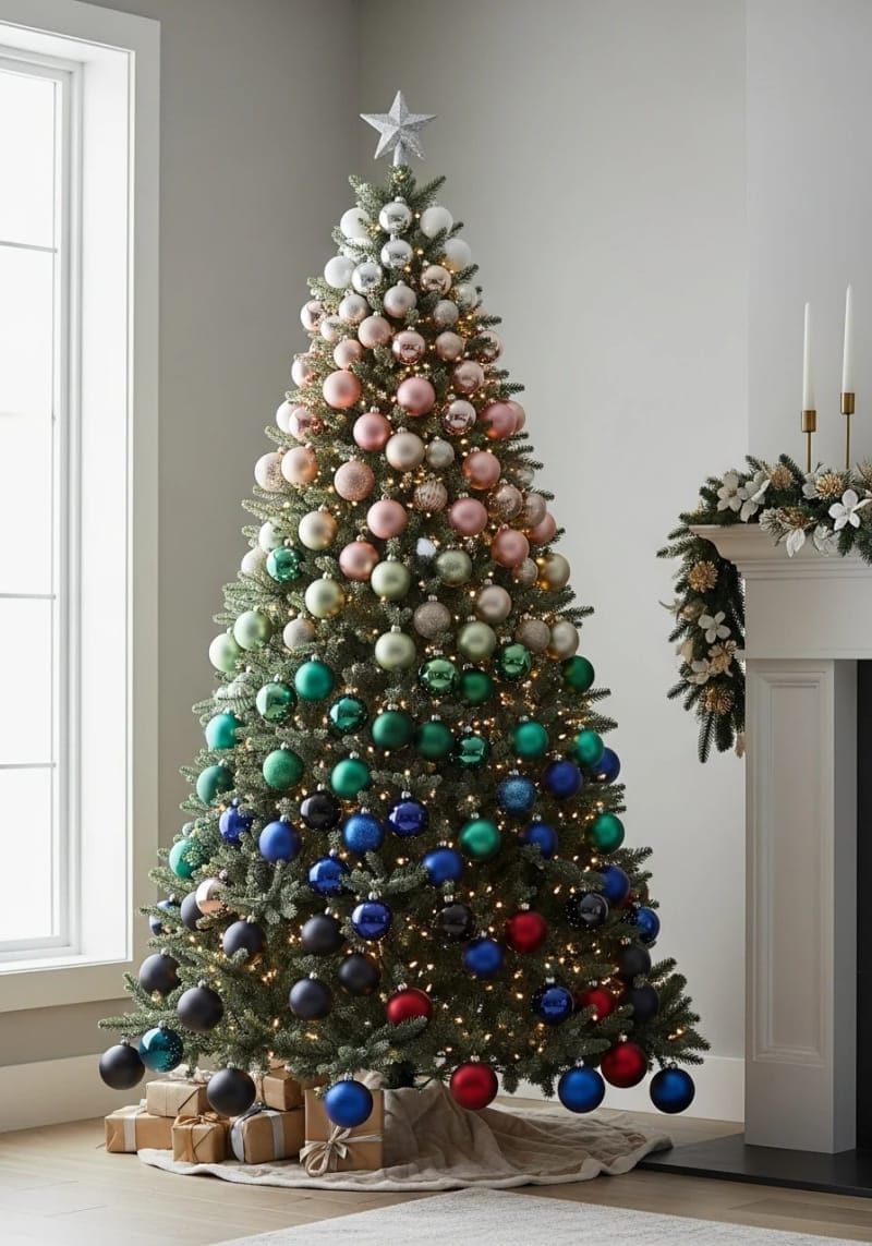 ombre ornament arrangement from top to bottom for artistic gradient effect 1