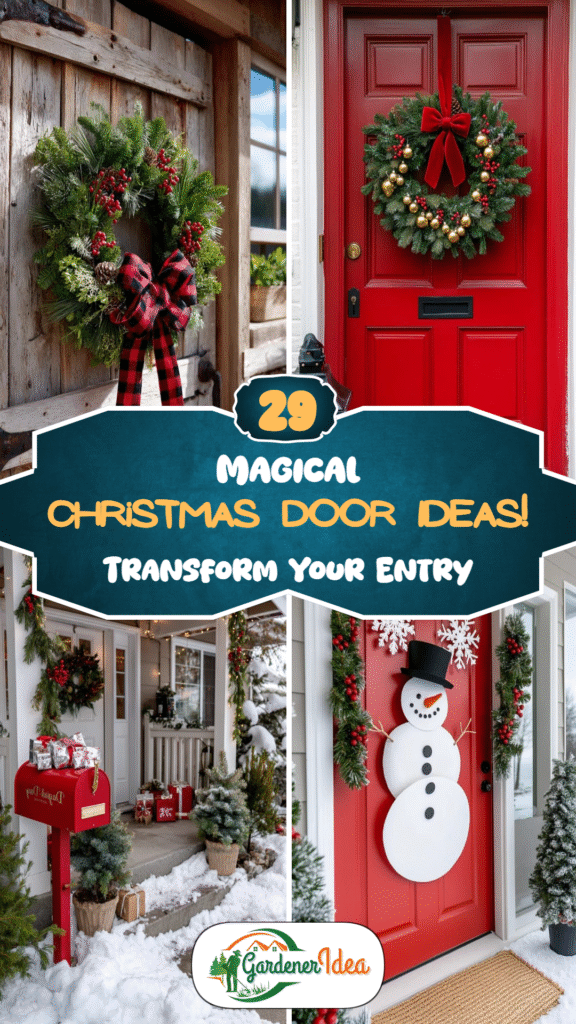 Transform Your Entry: 29 Magical Christmas Door Ideas!
