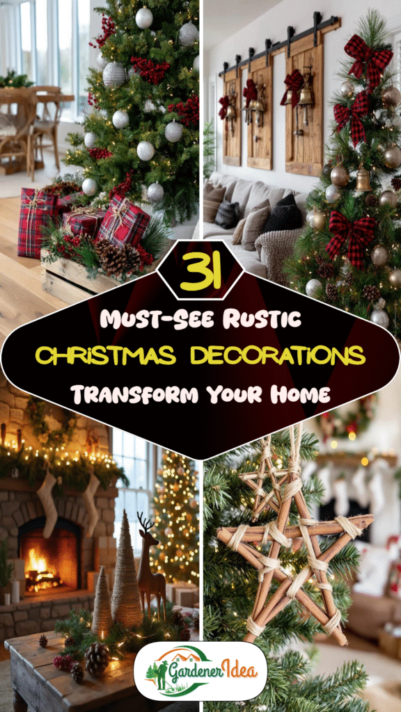 Transform Your Home 31 Must-See Rustic Christmas Decorations