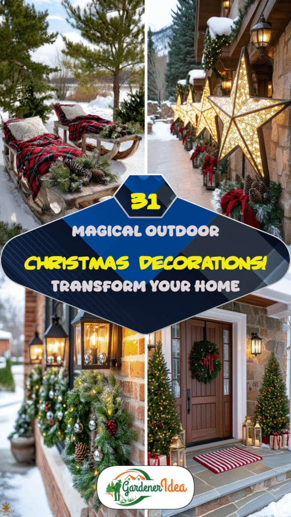 Transform Your Home with 31 Magical Outdoor Christmas Decorations!