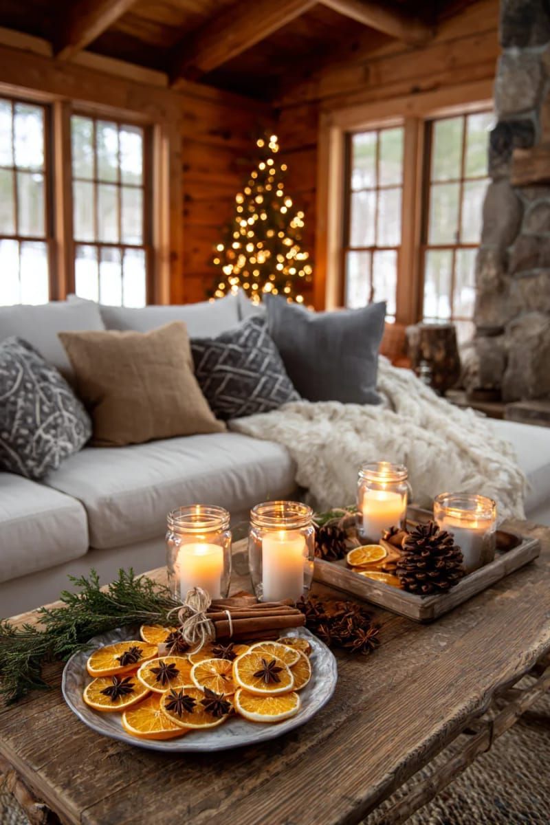 dried orange slices with cinnamon and star anise as fragrant ornaments 1