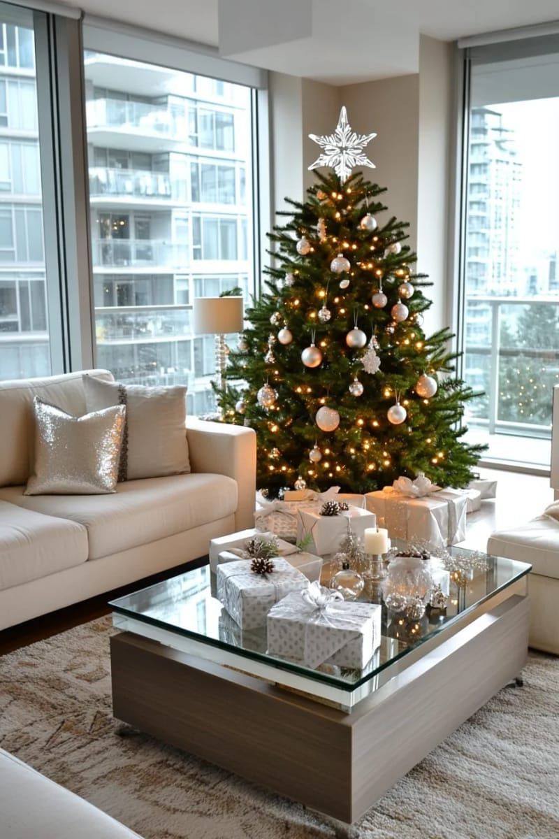 transparent acrylic tree toppers with etched snowflake designs 1