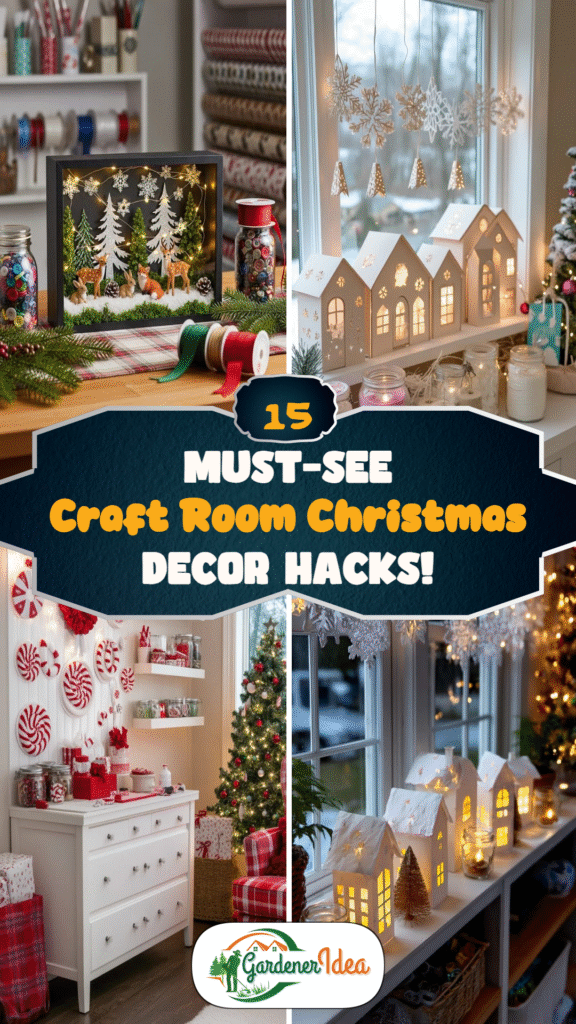 15 Must-See Craft Room Christmas Decor Hacks!