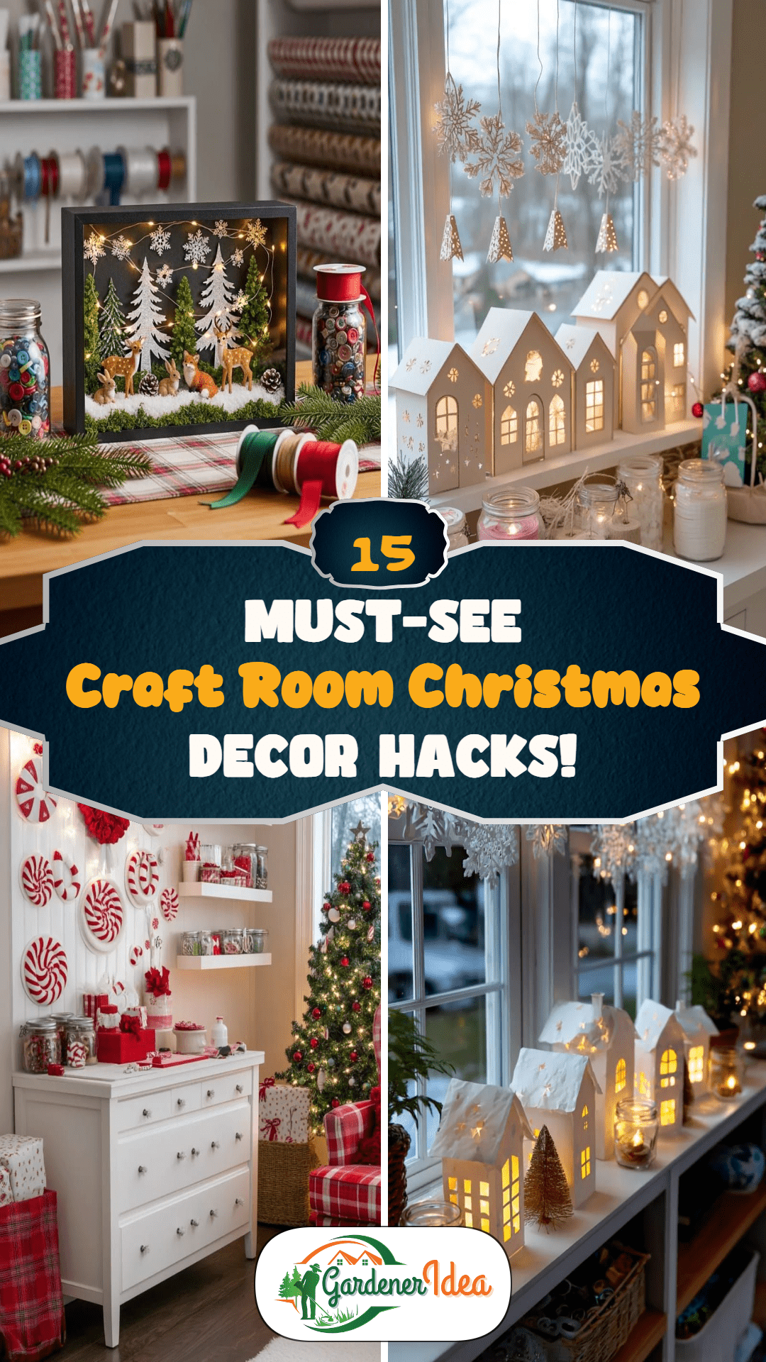15 Must-See Craft Room Christmas Decor Hacks!