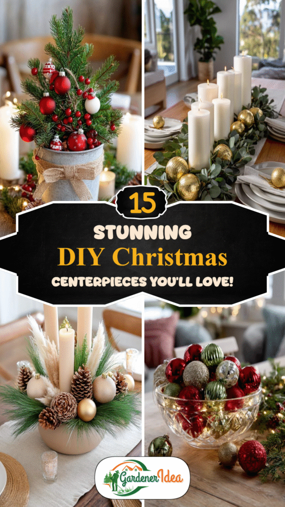 15 Stunning DIY Christmas Centerpieces You’ll Love!