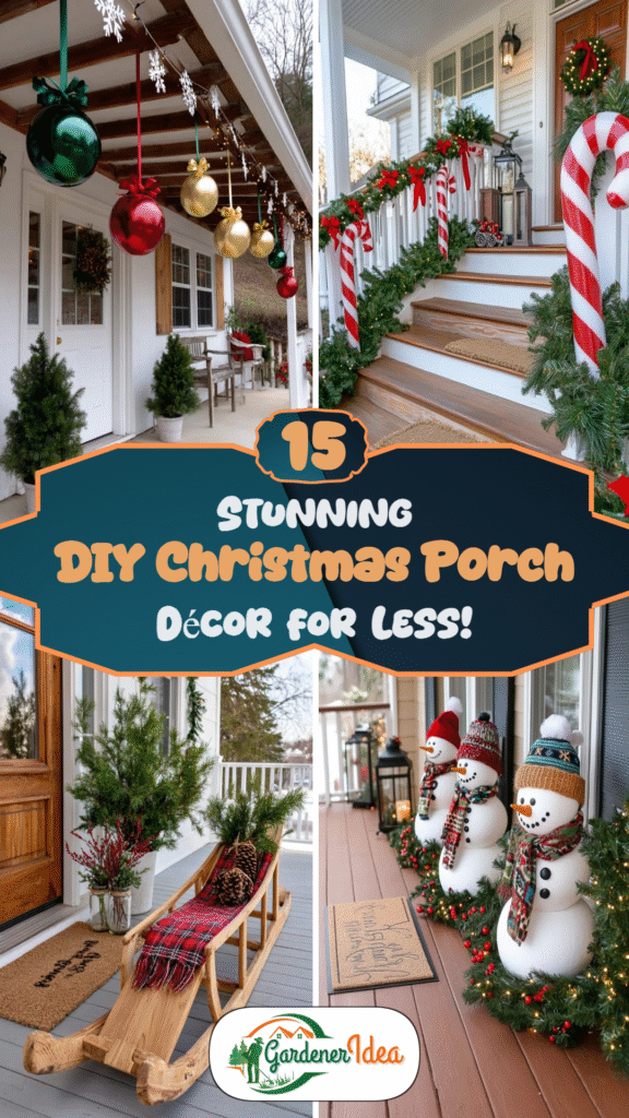 15 Stunning DIY Christmas Porch Décor for Less!