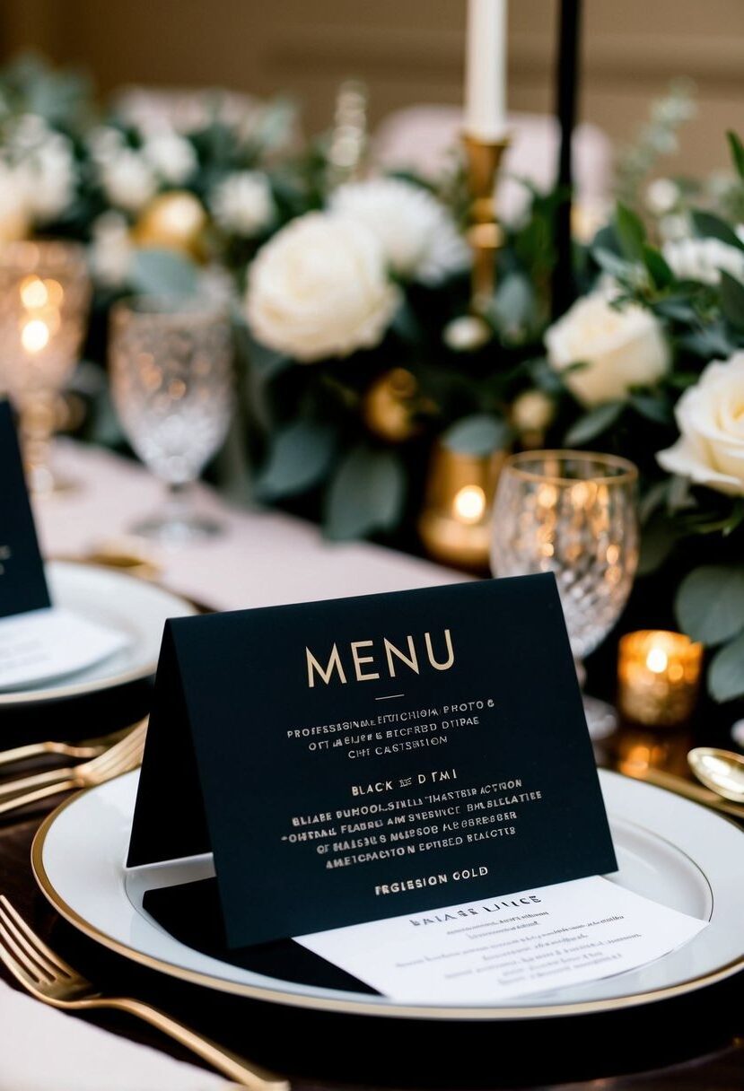 15 Stunning Black & Gold Ideas for a Glam Wedding!