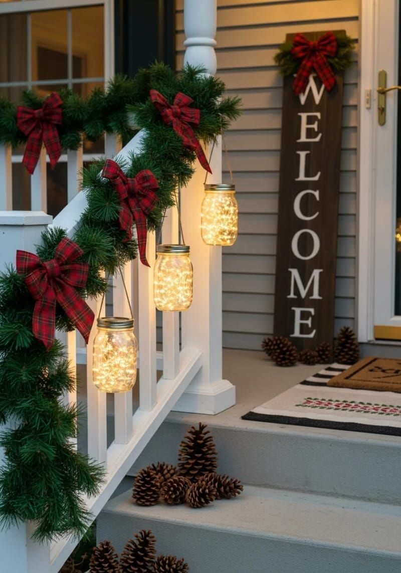 15 Stunning DIY Christmas Porch Décor for Less!