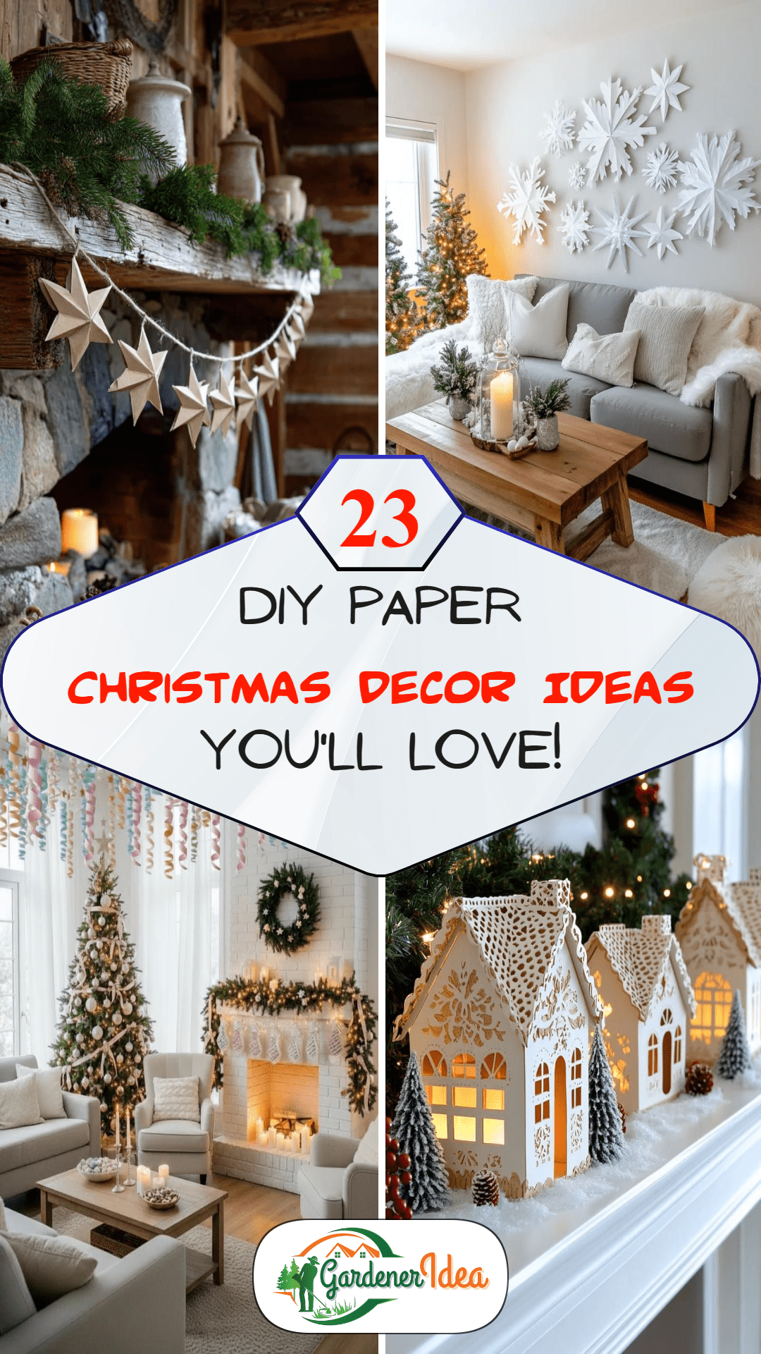23 DIY Paper Christmas Decor Ideas You’ll Love!
