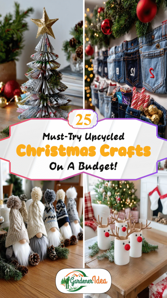 25 Must-Try Upcycled Christmas Crafts on a Budget!