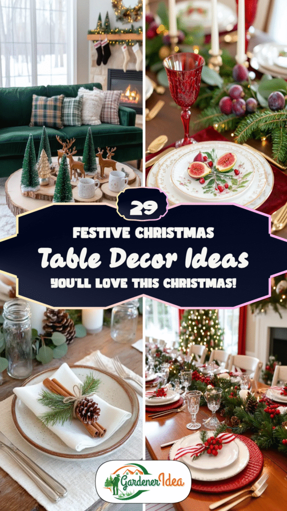 29 Festive Christmas Table Decor Ideas You’ll Love This Christmas!
