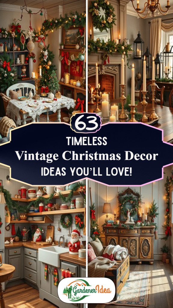 63 Timeless Vintage Christmas Decor Ideas