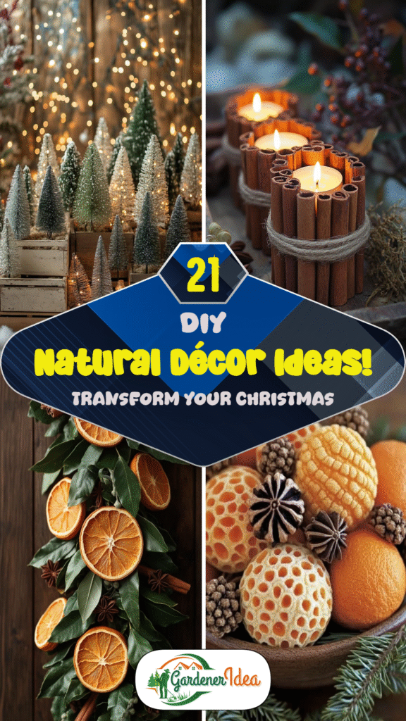 Transform Your Christmas: 21 DIY Natural Décor Ideas!