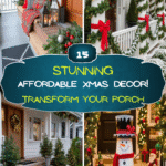 Transform Your Porch: 15 Stunning & Affordable Xmas Decor!