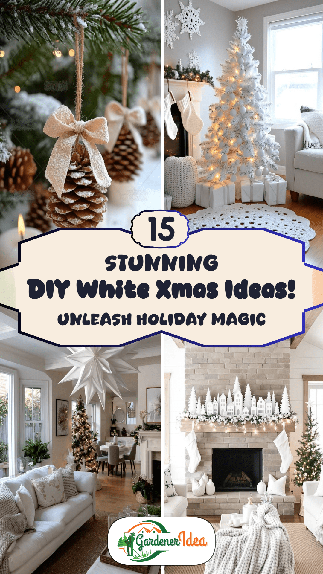Unleash Holiday Magic: 15 Stunning DIY White Xmas Ideas!