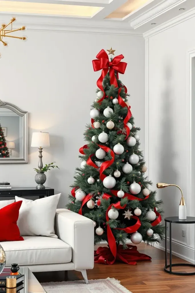 Stunning Red & Silver Christmas Tree Ideas for 2025!