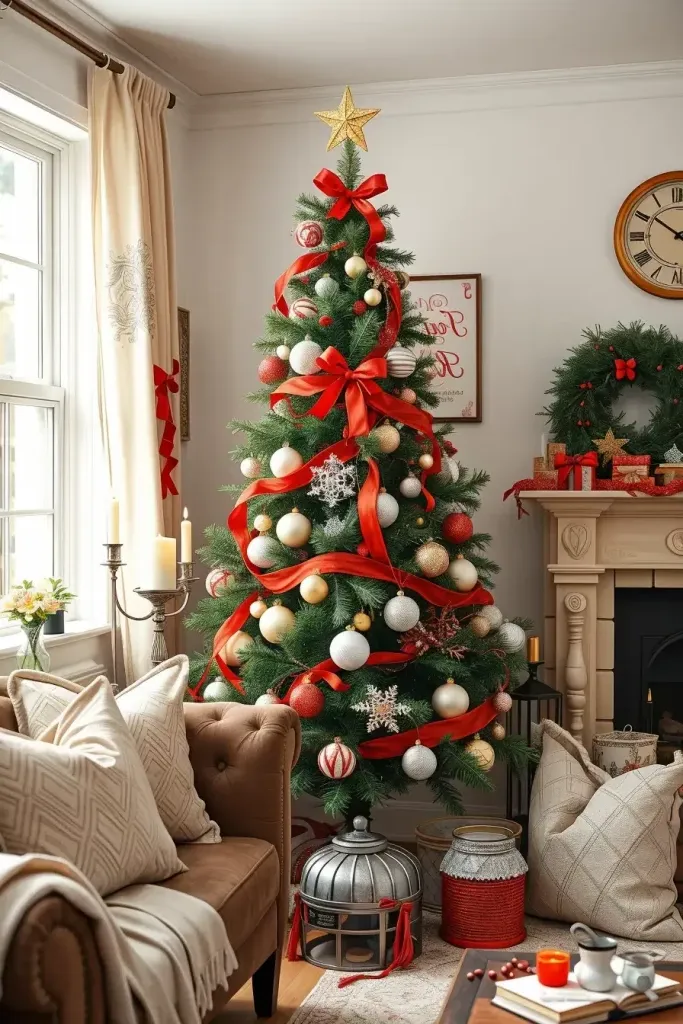 Stunning Red & Silver Christmas Tree Ideas for 2025!