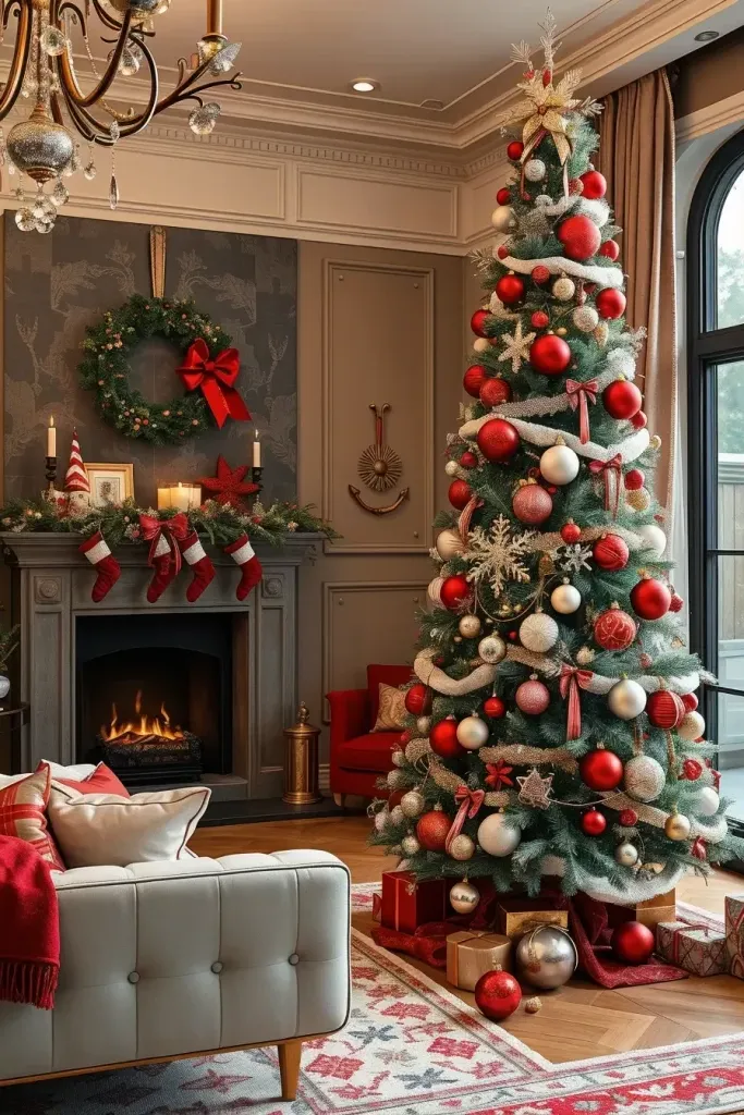 Stunning Red & Silver Christmas Tree Ideas for 2025!