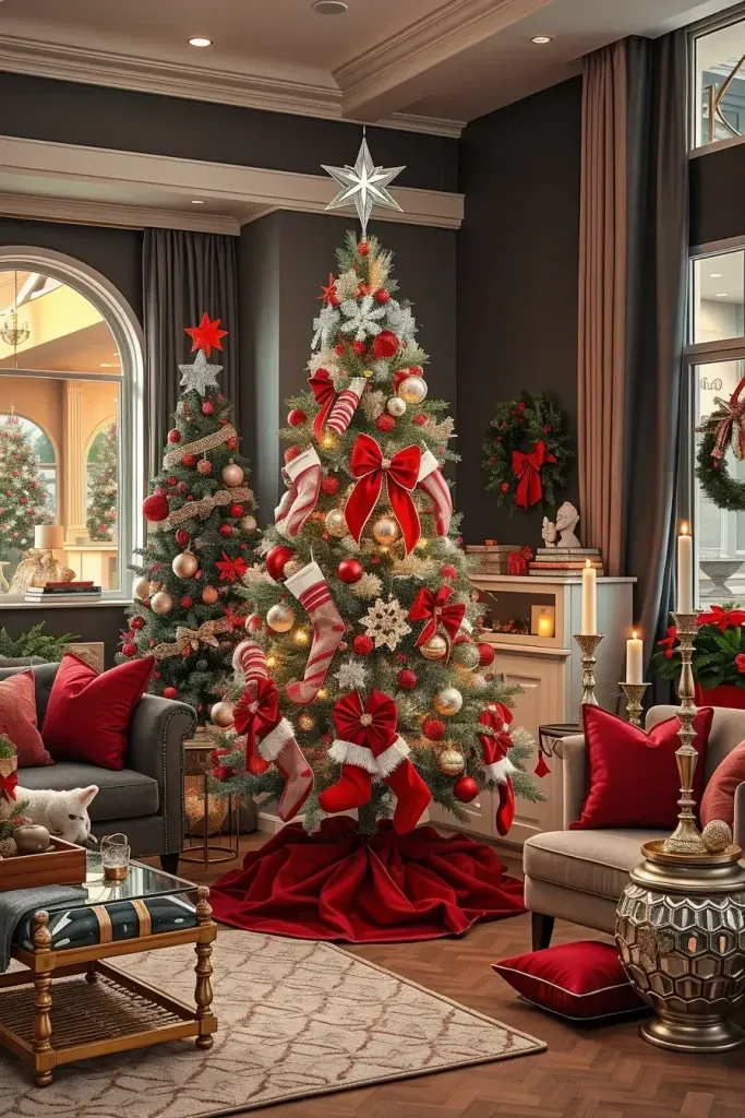 Stunning Red & Silver Christmas Tree Ideas for 2025!
