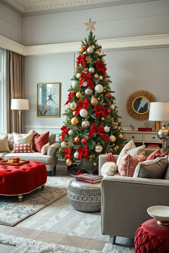 Stunning Red & Silver Christmas Tree Ideas for 2025!