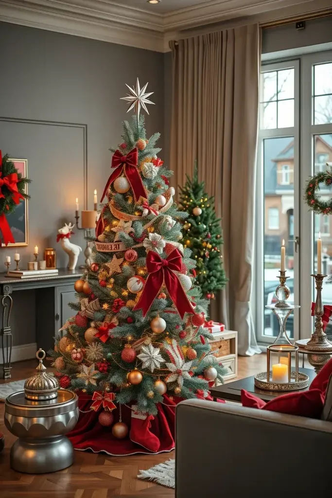 Stunning Red & Silver Christmas Tree Ideas for 2025!